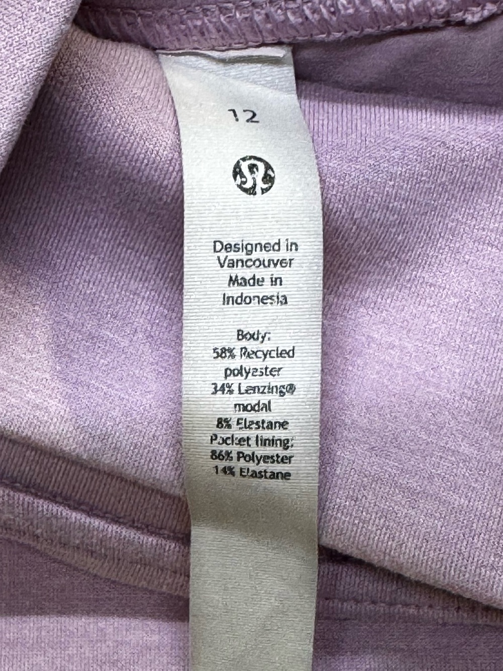 Lululemon Modal-Blend Turtleneck Tunic Pink Peony Size 12 LW3FLGS - Picture 6 of 11